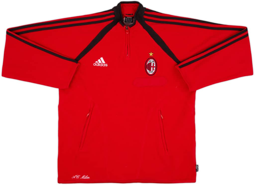 2003-04 AC Milan adidas 1/4 Zip Drill Top - 10/10 - (M/L)