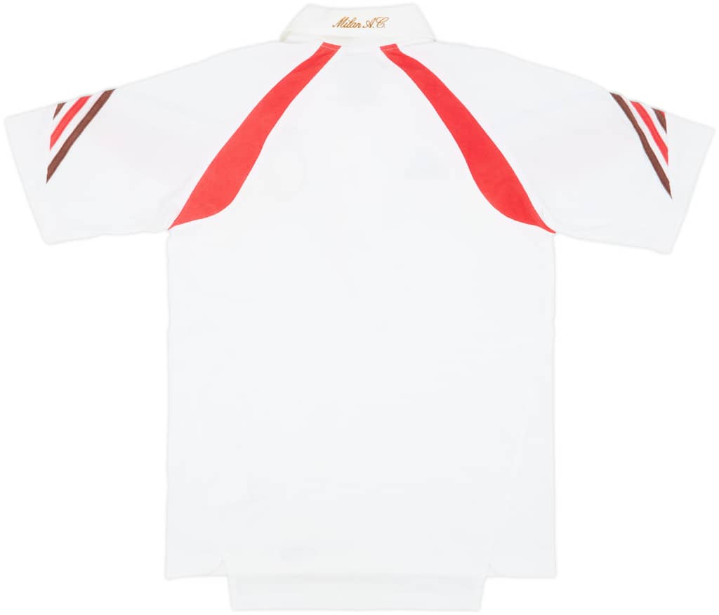 2003-04 AC Milan Player Issue adidas 1/4 Zip Polo Shirt - 8/10 - (M)
