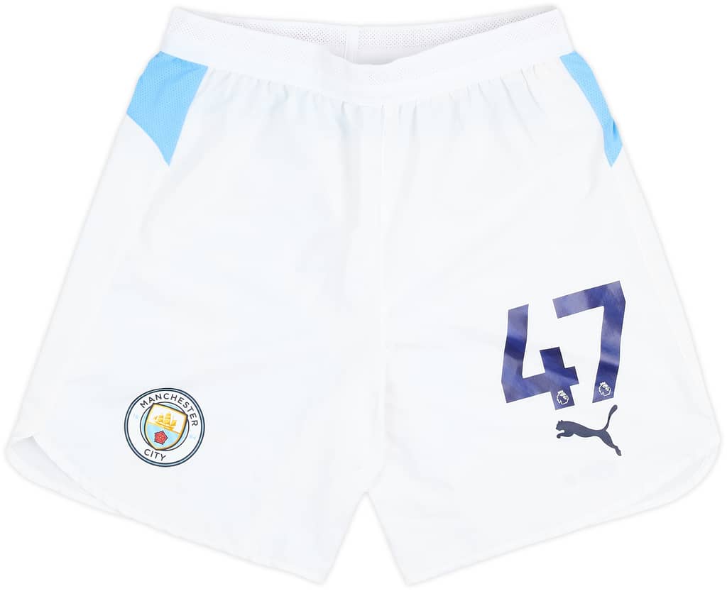 2025-26 Manchester City Match Issue Home Shorts #47 (Foden)