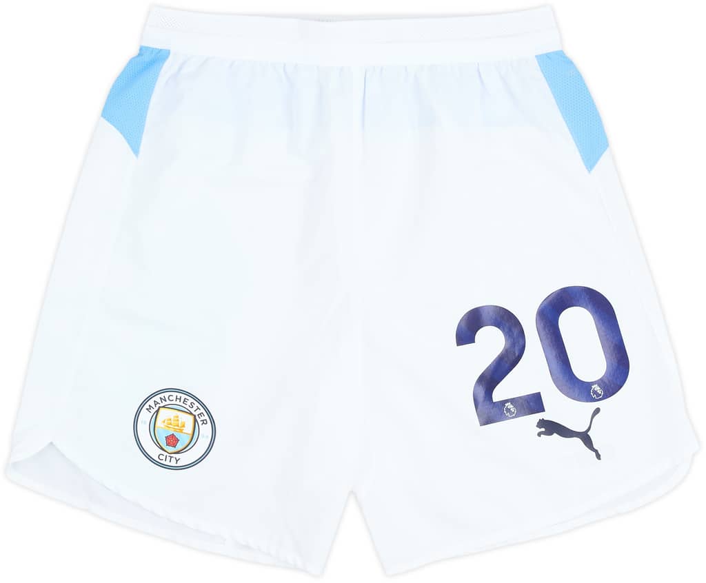 2025-26 Manchester City Match Issue Home Shorts #20 (Bernardo)