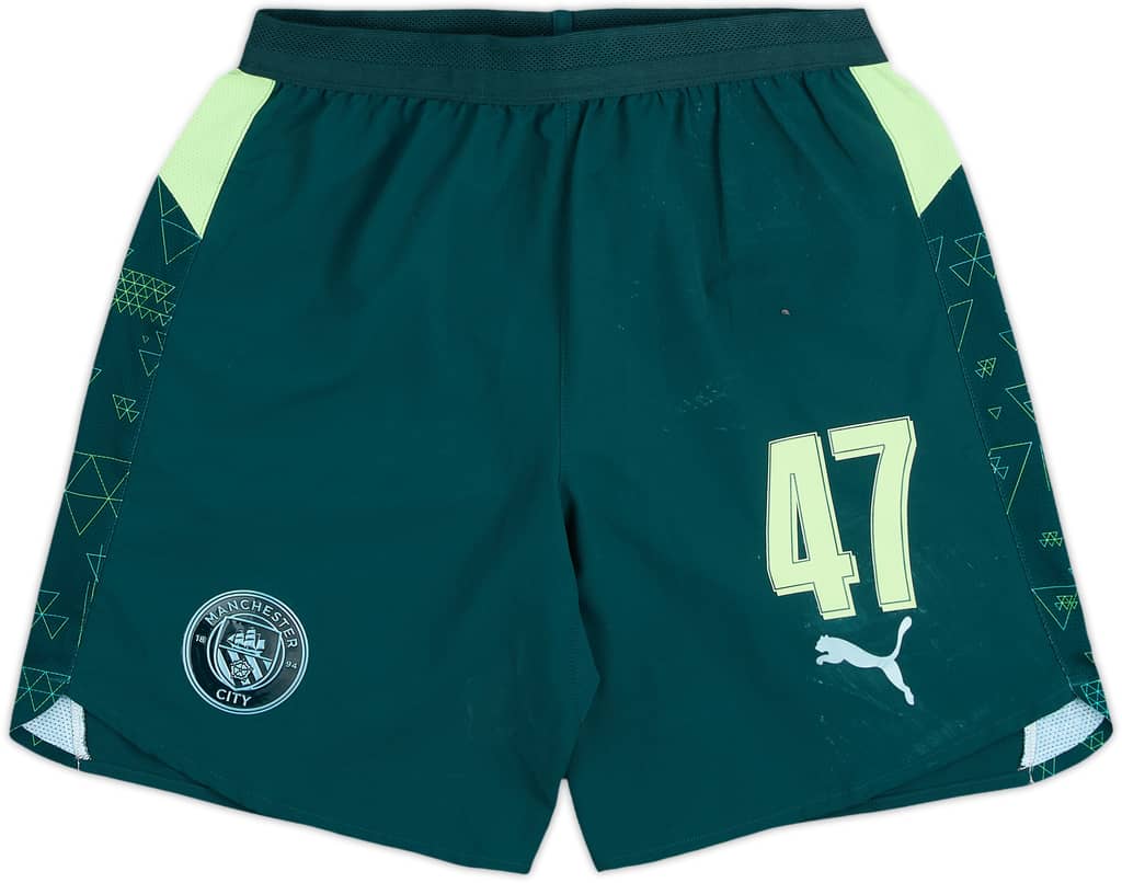 2025-26 Manchester City Match Issue Fourth Shorts #47 (Foden)