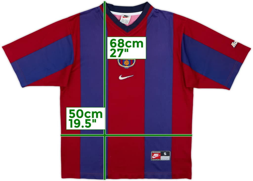 1998-00 Barcelona Basic Home Shirt - 5/10 - (S)