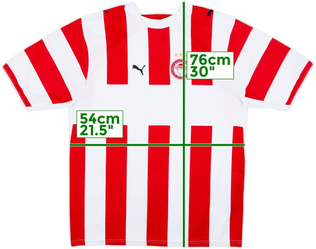 2006-07 Olympiakos Home Shirt - 6/10 - (L)