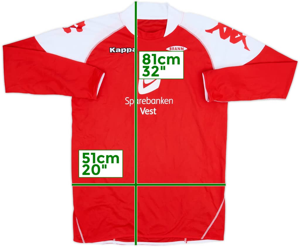 2008 SK Brann European Home L/S Shirt - 9/10 - (XL)