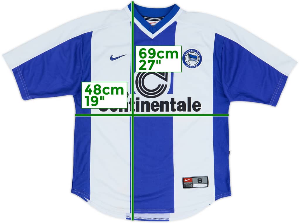 1999-00 Hertha Berlin Maillot Domicile - 7/10 - (S)