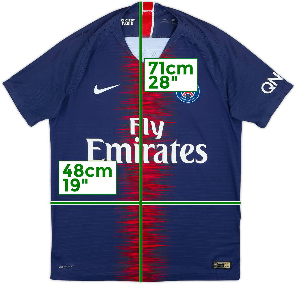 2018-19 Paris Saint-Germain Authentic Home Shirt - 5/10 - (M)