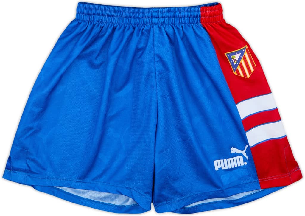 1995-96 Atletico Madrid Home Shorts - 8/10 - (L)