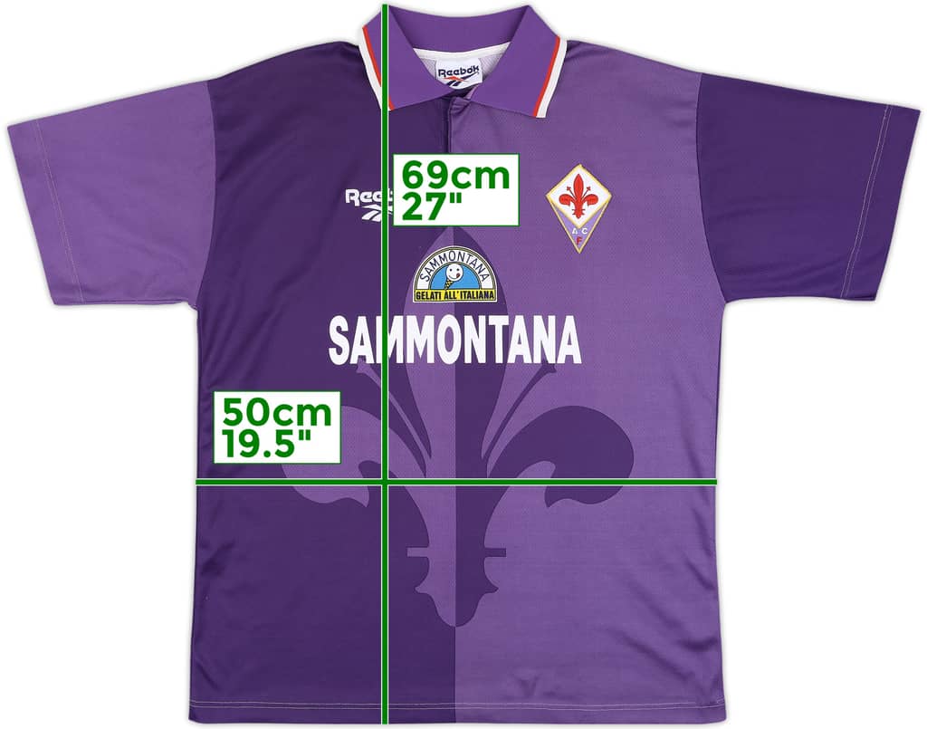 1995-96 Fiorentina Home Shirt - 8/10 - (XL)