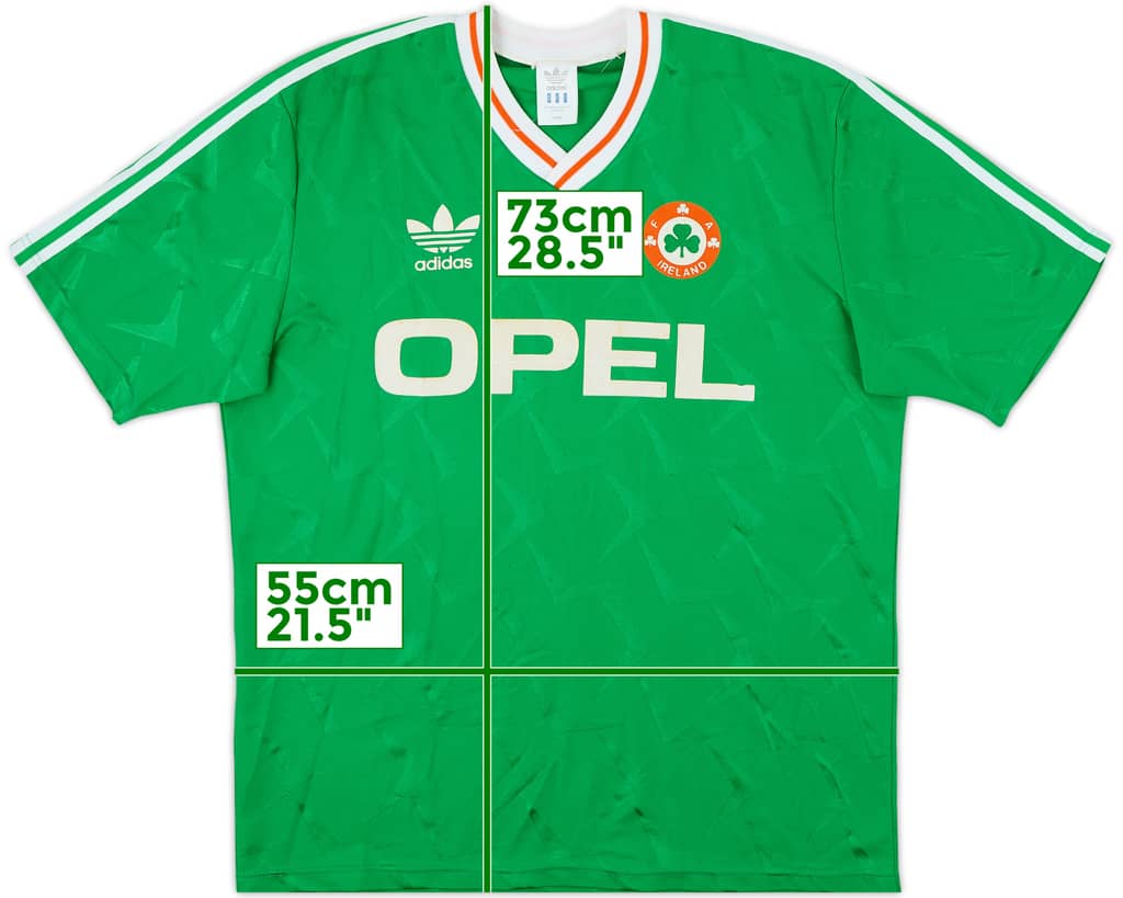 1990-92 Ireland Home Shirt - 7/10 - (L)