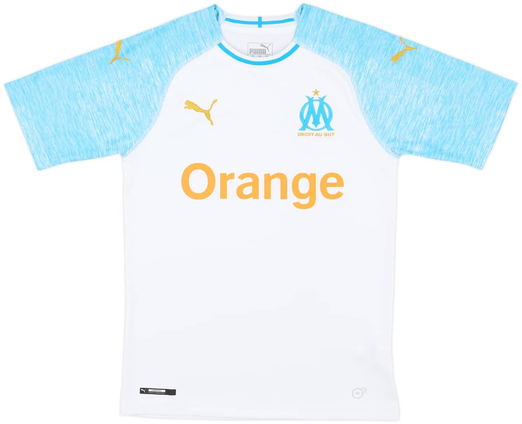 2018-19 Olympique Marseille Home Shirt - 7/10 - (XS)