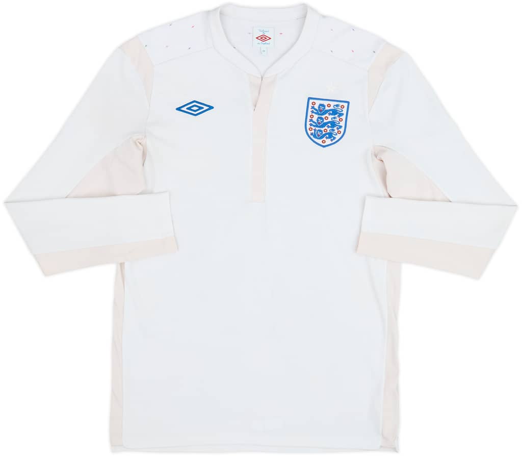 2010-11 England Home L/S Shirt - 5/10 - (M)