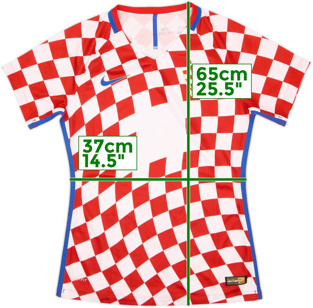 2016-18 Croatia Authentic Home Shirt - 7/10 - (Women's S)