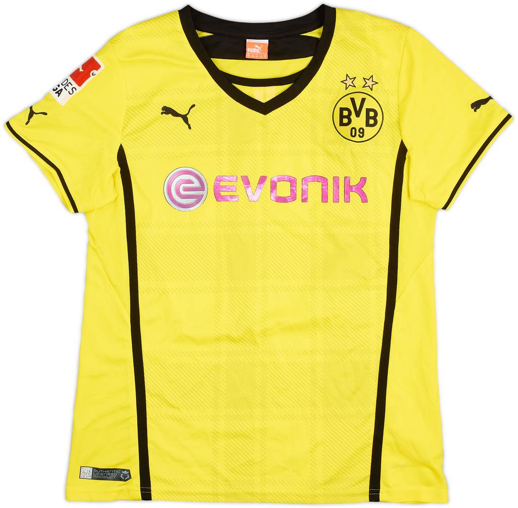 2013-14 Borussia Dortmund Home Shirt - 4/10 - (Women's M)