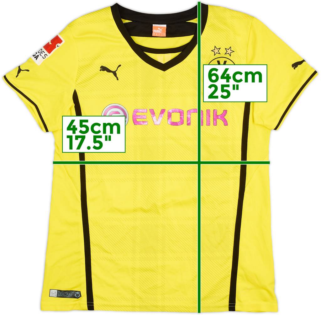 2013-14 Borussia Dortmund Home Shirt - 4/10 - (Women's M)