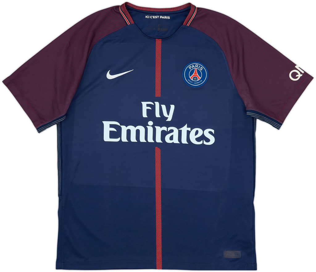 2017-18 Paris Saint-Germain Home Shirt - 7/10 - (L)