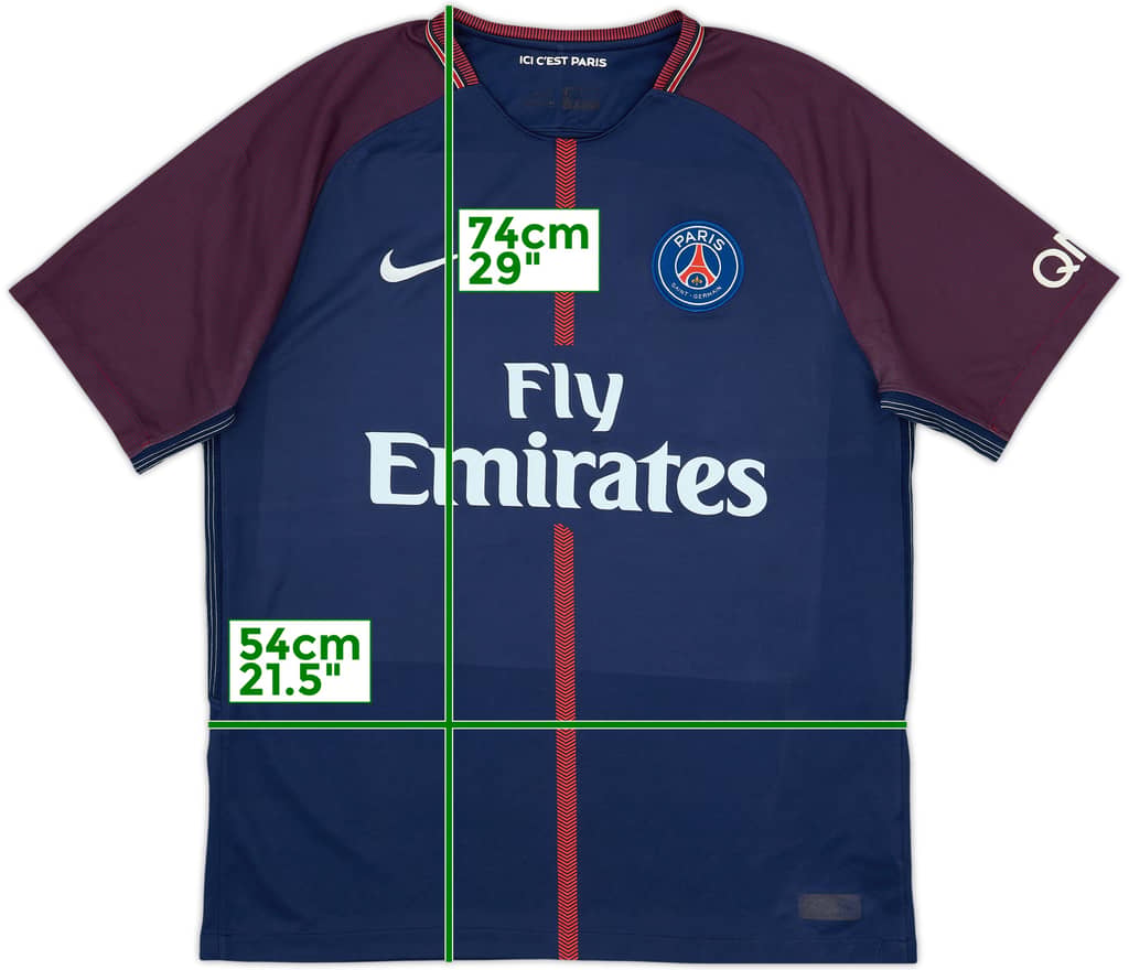 2017-18 Paris Saint-Germain Home Shirt - 7/10 - (L)