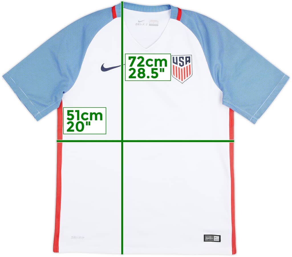 2016-17 USA Home Shirt - 8/10 - (M)