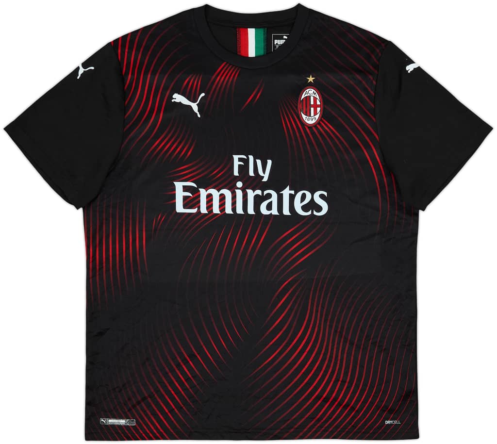 2019-20 AC Milan Third Shirt - 7/10 - (XL)