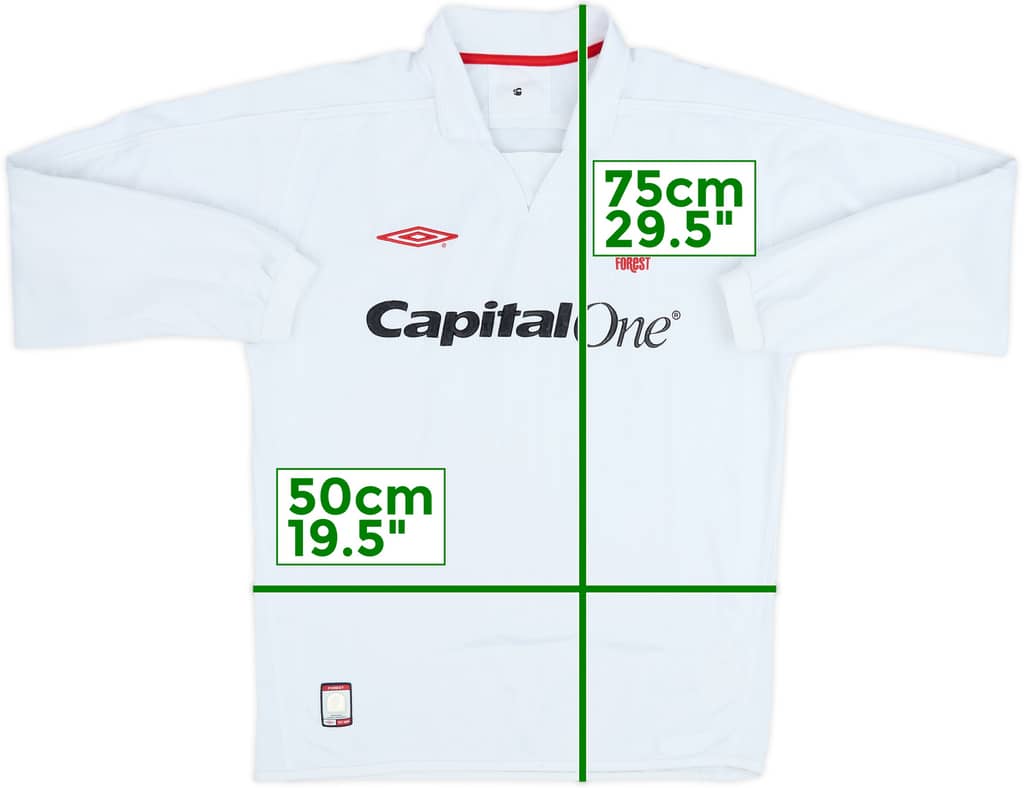 2003-04 Nottingham Forest Away L/S Shirt - 7/10 - (L)