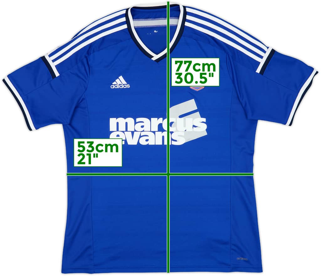 2014-15 Ipswich Home Shirt - 8/10 - (L)