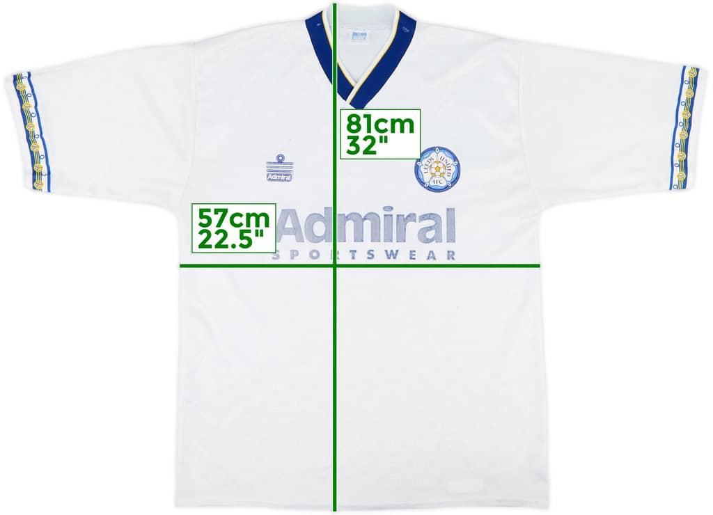 1992-93 Leeds United Home Shirt - 7/10 - (XL)