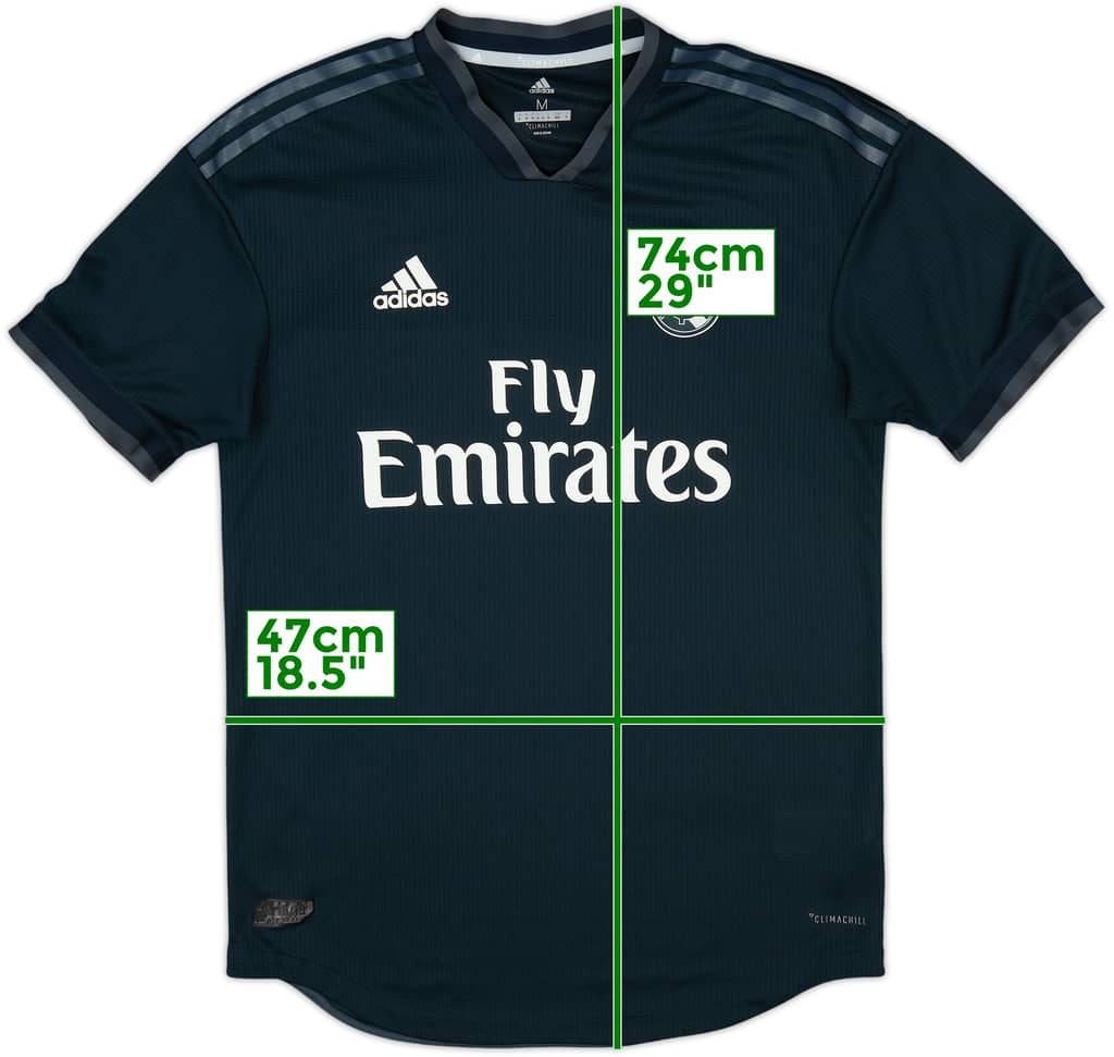 2018-19 Real Madrid Authentic Away Shirt - 6/10 - (M)