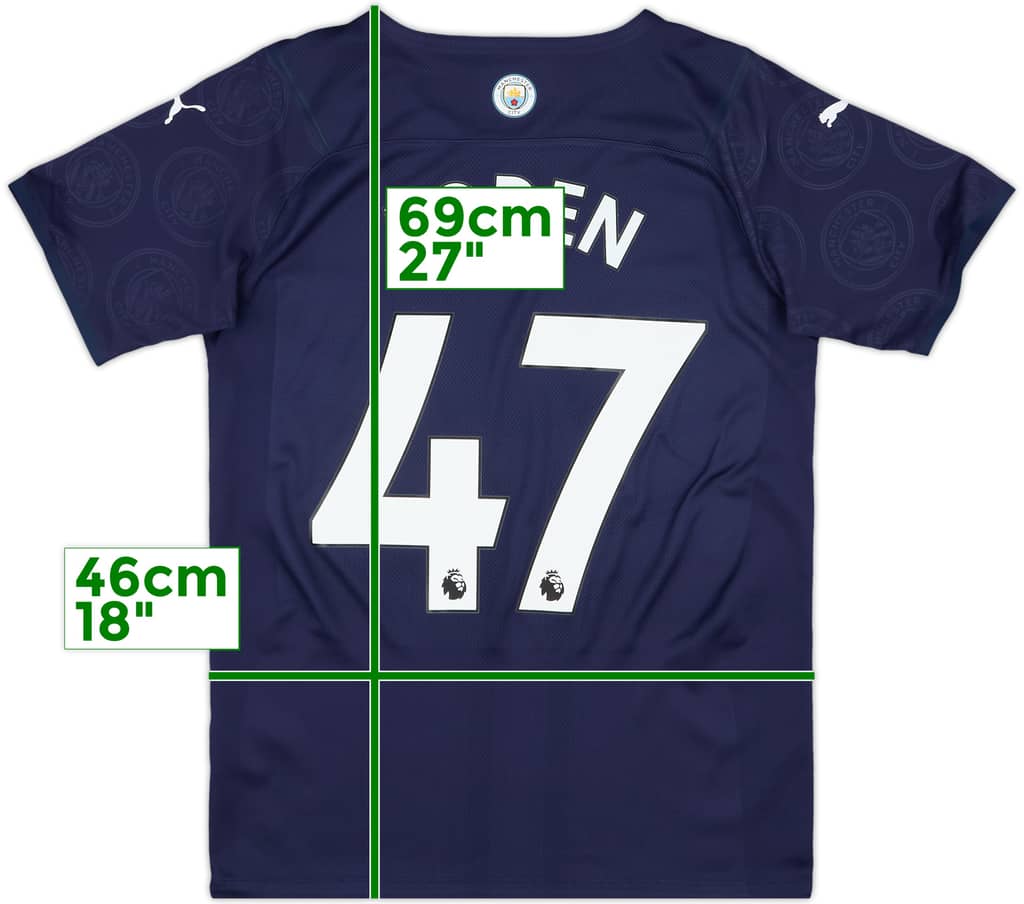 2021-22 Manchester City Authentic Third Shirt Foden #47 - 10/10 - (S)