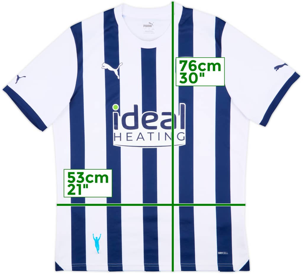 2023-24 West Brom Home Shirt - 10/10 - (L)