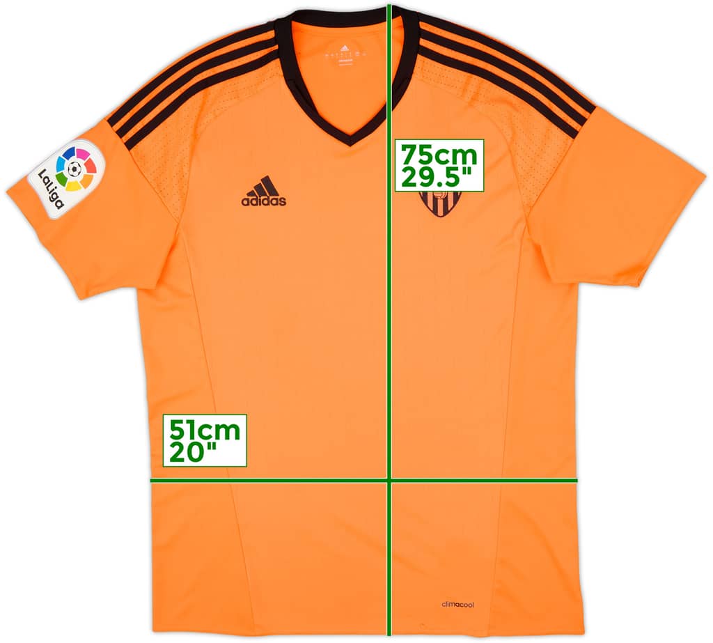 2016-17 Valencia Third Shirt - 9/10 - (L)