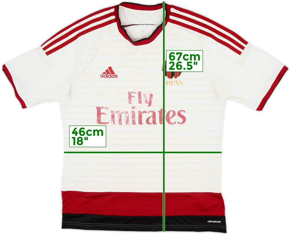 2014-15 AC Milan Away Shirt - 4/10 - (M)