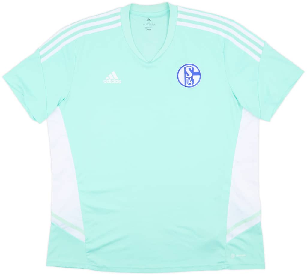 2022-23 Schalke adidas Training Shirt - 9/10 - (XXL)