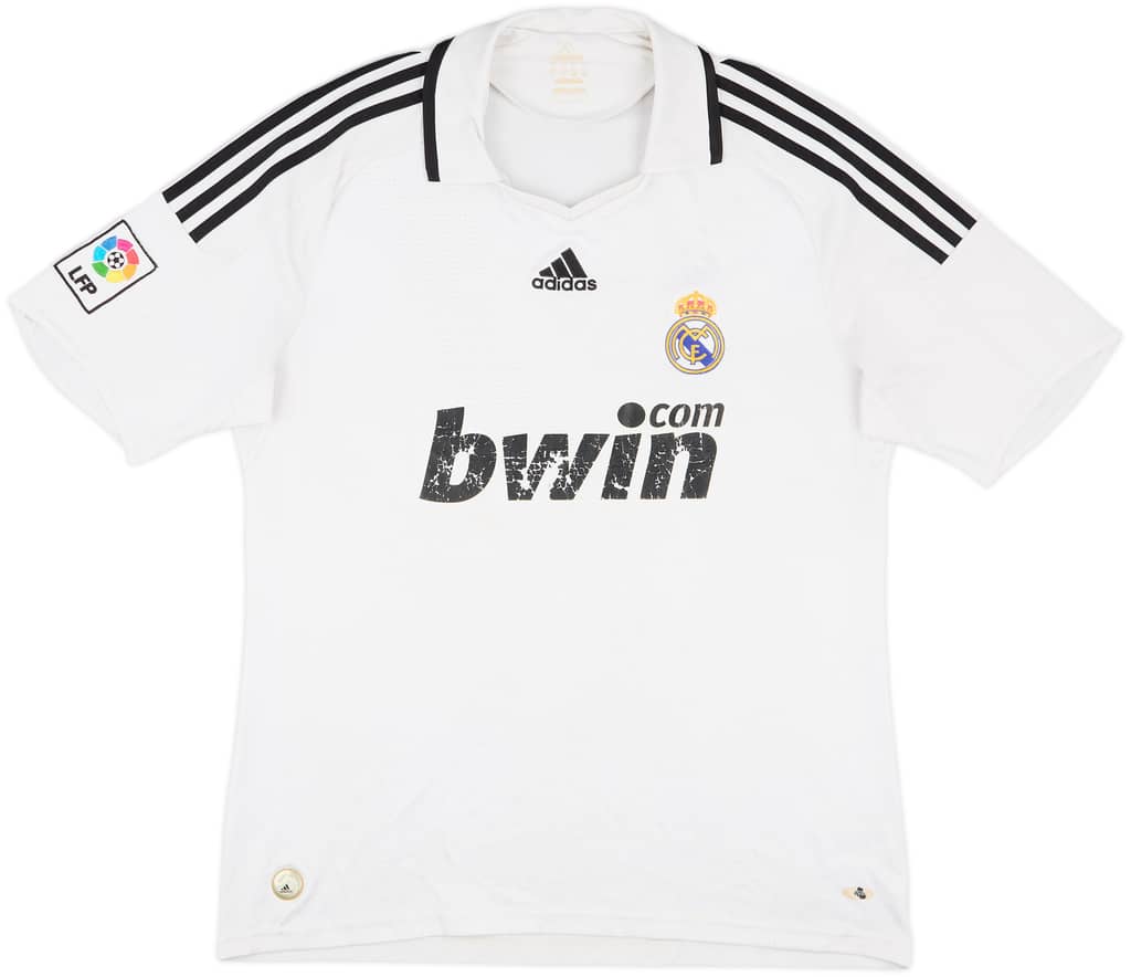 2008-09 Real Madrid Home Shirt - 4/10 - (L)
