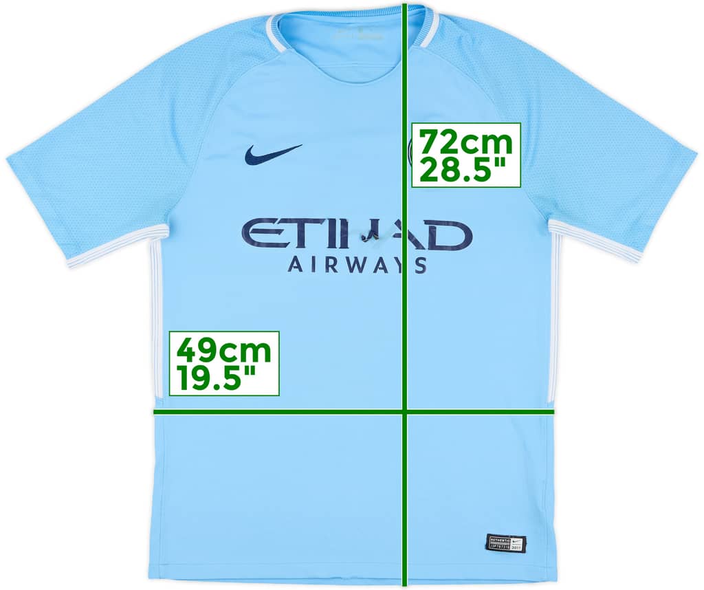 2017-18 Manchester City Home Shirt - 4/10 - (M)