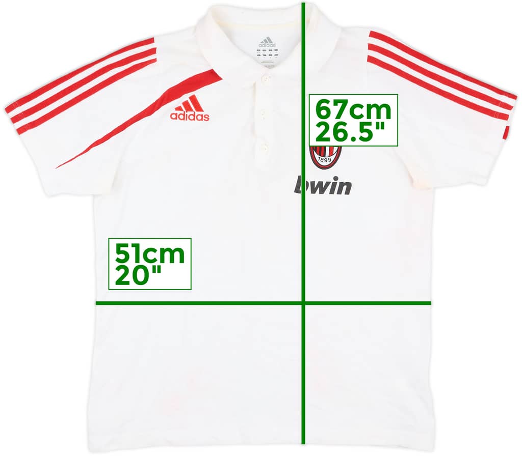 2009-10 AC Milan adidas Polo Shirt - 4/10 - (S)