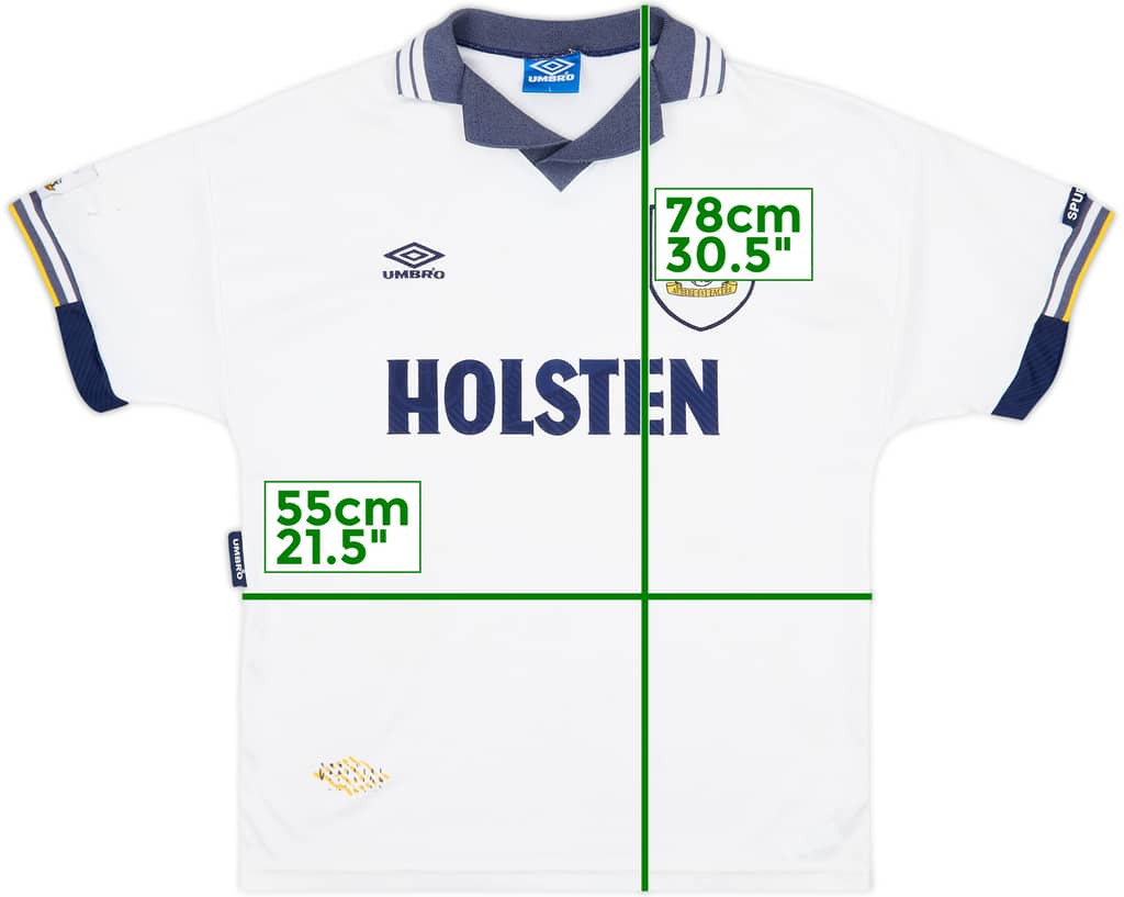 1993-95 Tottenham Home Shirt - 5/10 - (L)