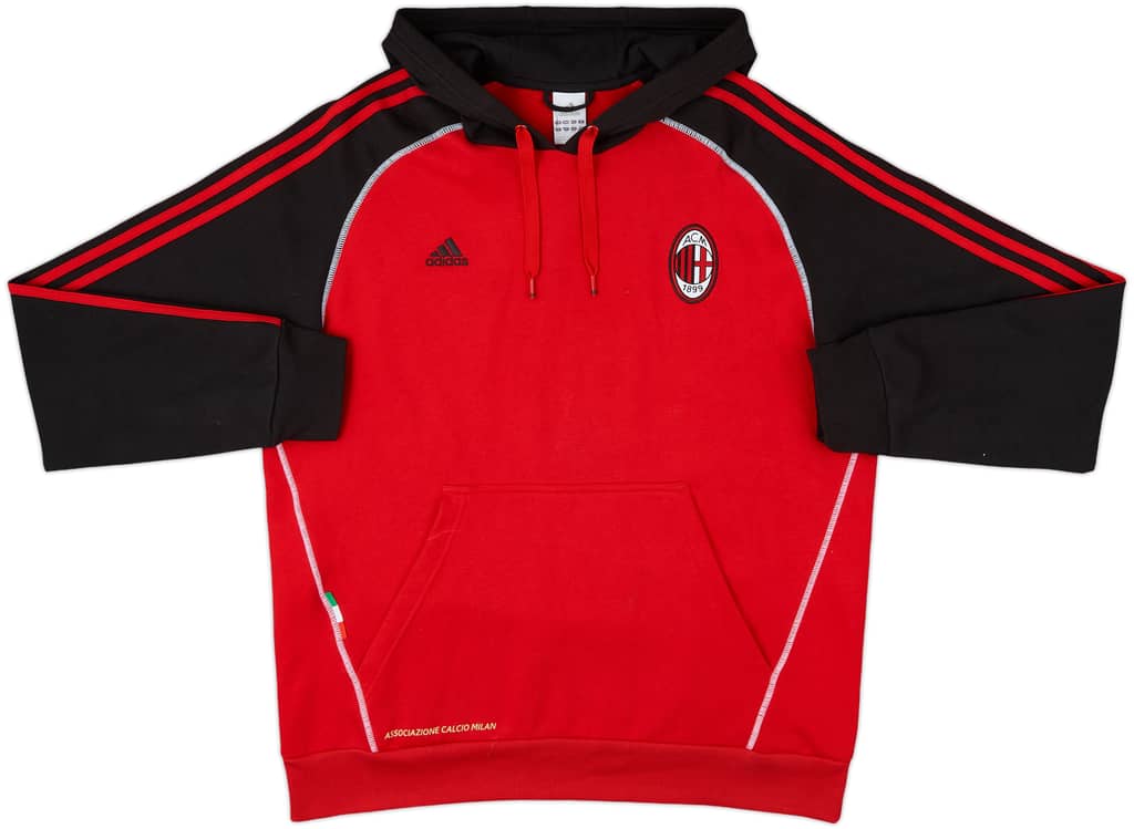 2012-13 AC Milan adidas Hooded Sweat Top - 8/10 - (XL)