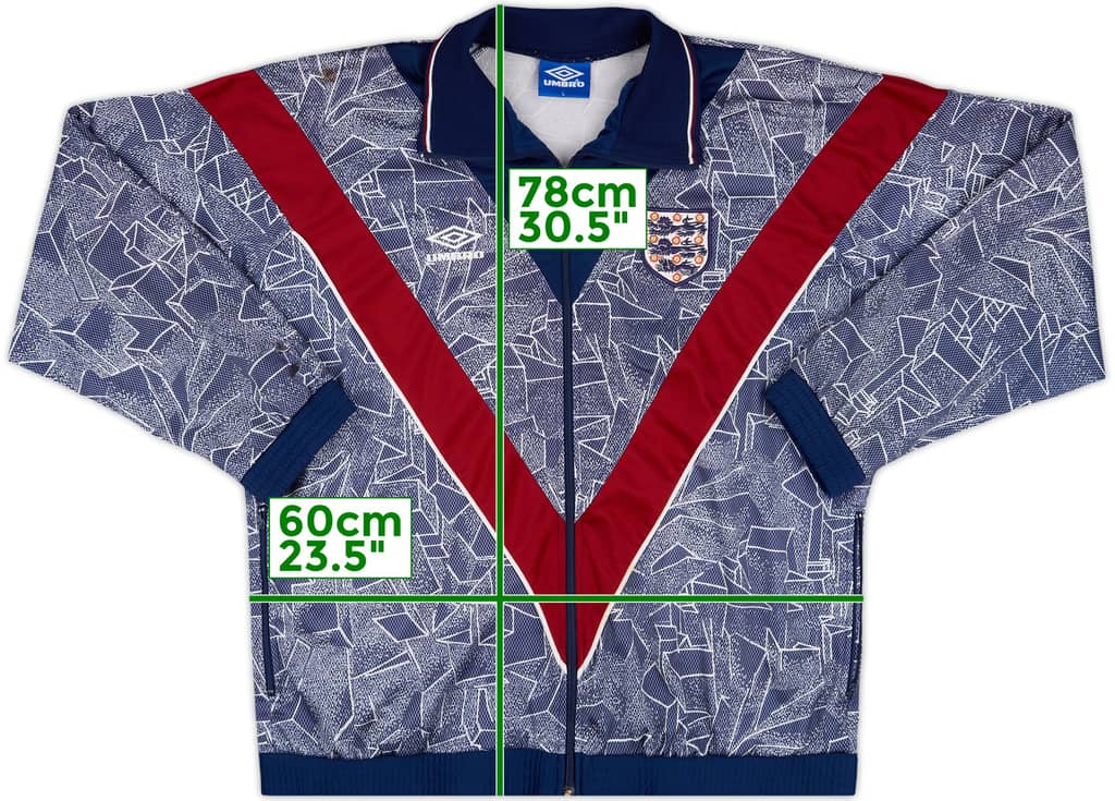 1993-95 England Umbro Track Jacket - 5/10 - (L)