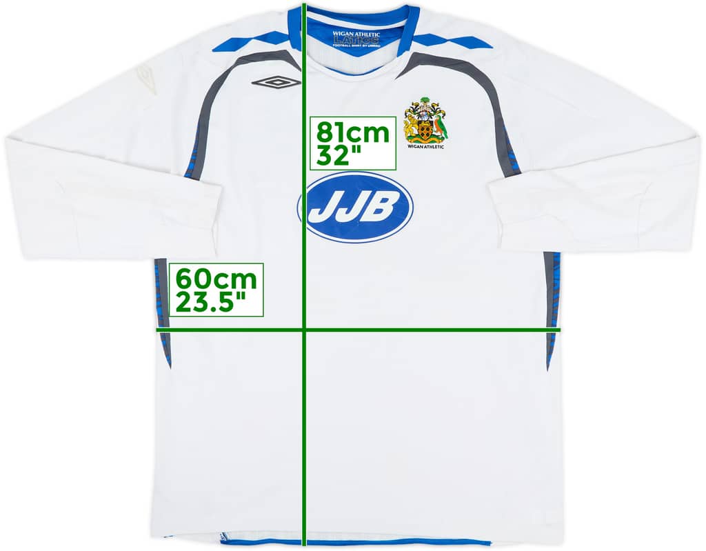 2007-08 Wigan Away L/S Shirt - 7/10 - (XXL)