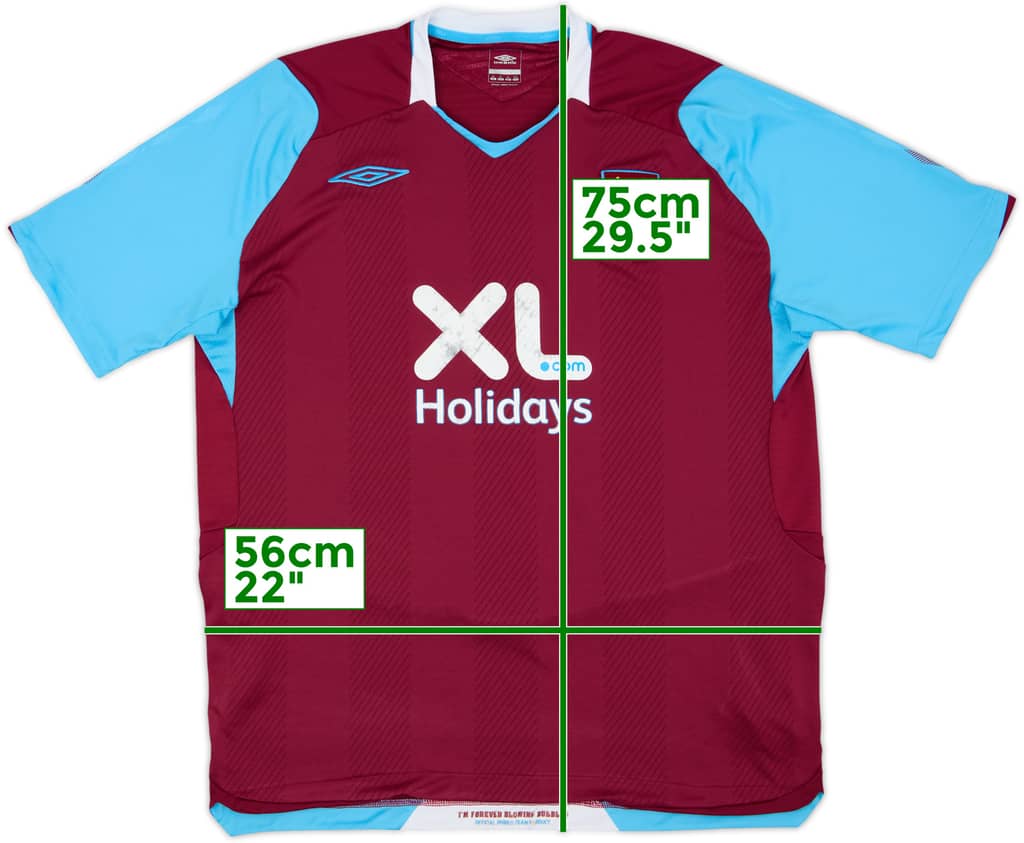 2008-09 West Ham Home Shirt - 5/10 - (XL)