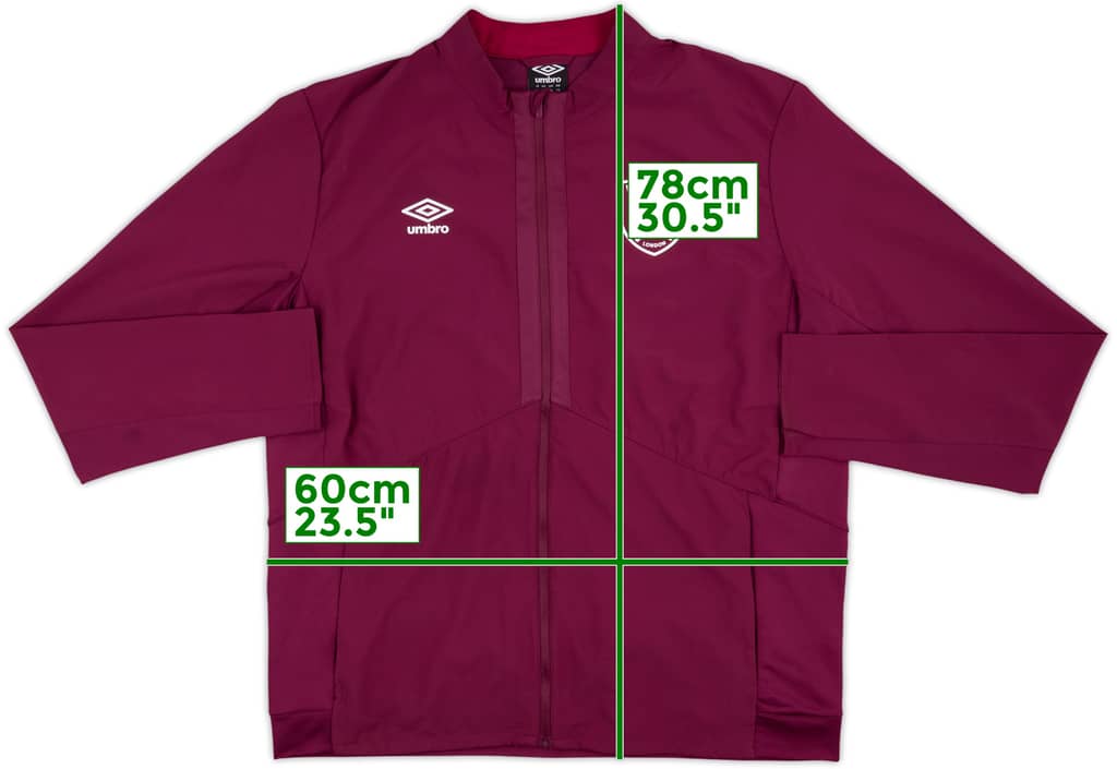 2022-23 West Ham Umbro Track Jacket - 8/10 - (XXL)