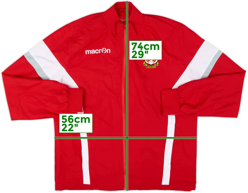 2017-18 Wrexham Macron Track Jacket - 9/10 - (L)