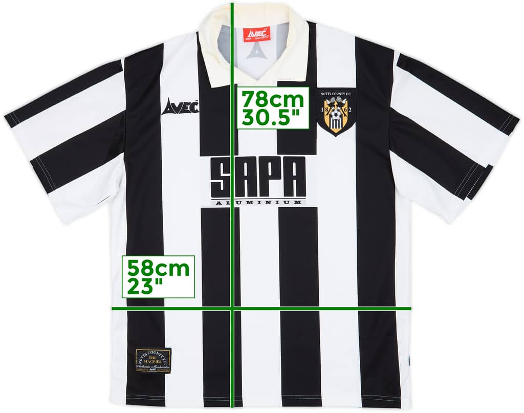 1997-98 Notts County Home Shirt - 8/10 - (M)