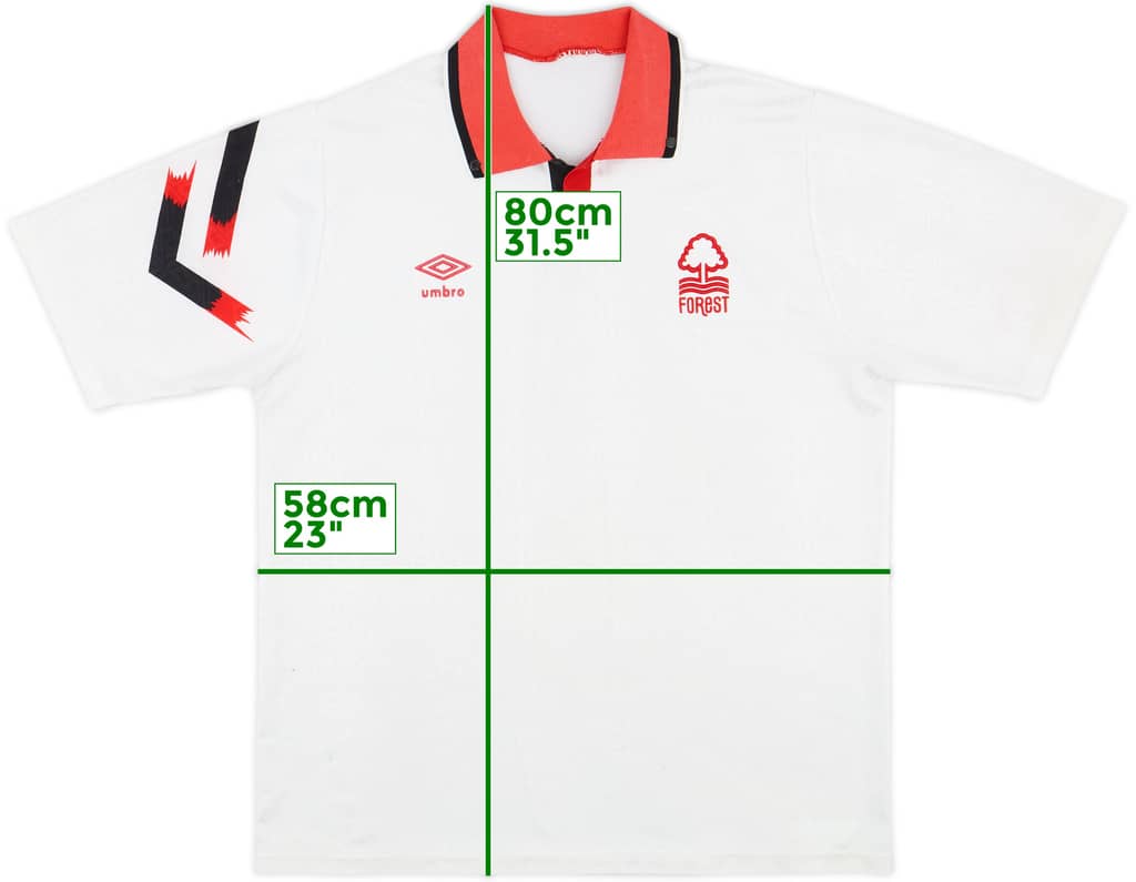 1991-93 Nottingham Forest Away Shirt - 8/10 - (M)