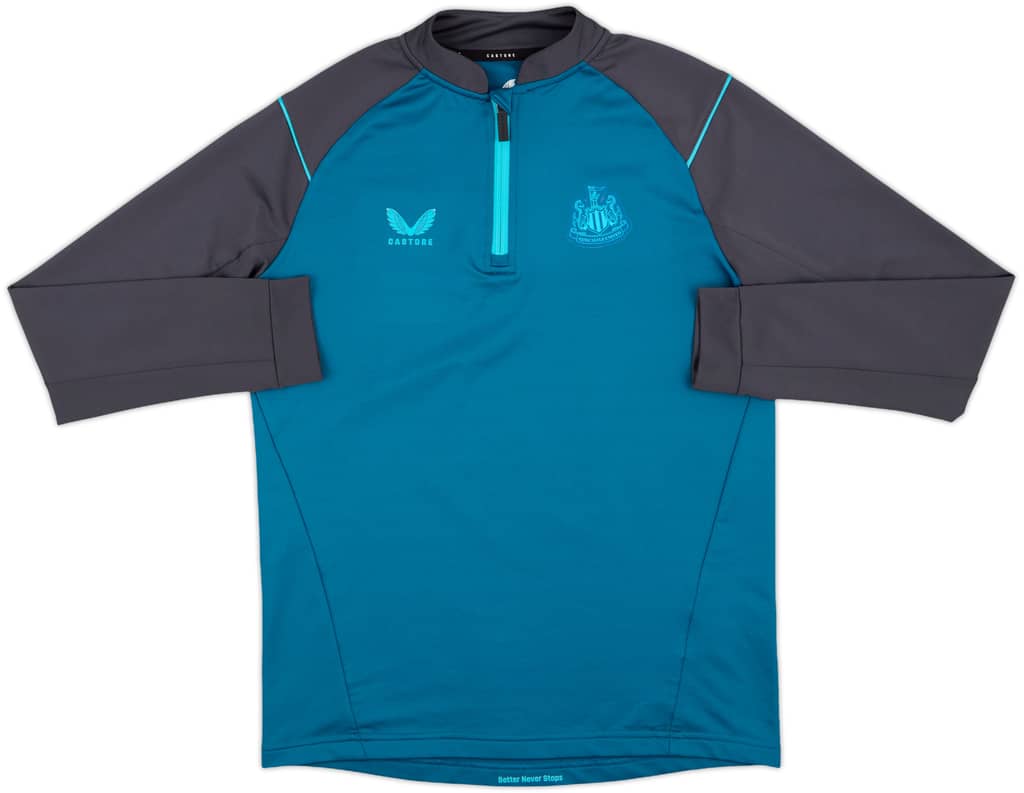 2022-23 Newcastle United Castore 1/4 Zip Training Top - 8/10 - (XL.Boys)