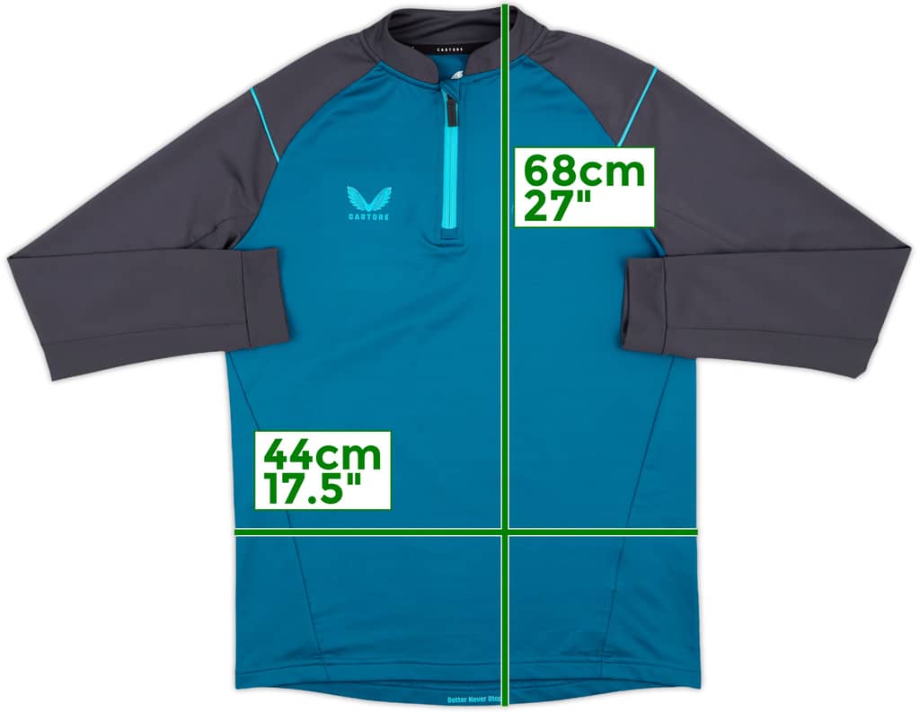 2022-23 Newcastle United Castore 1/4 Zip Training Top - 8/10 - (XL.Boys)