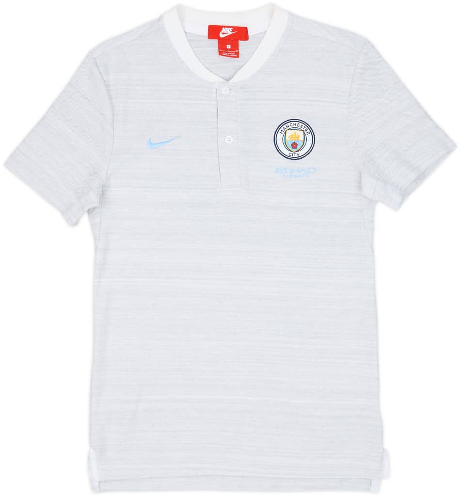 2018-19 Manchester City Polo Shirt - 8/10 - (S)