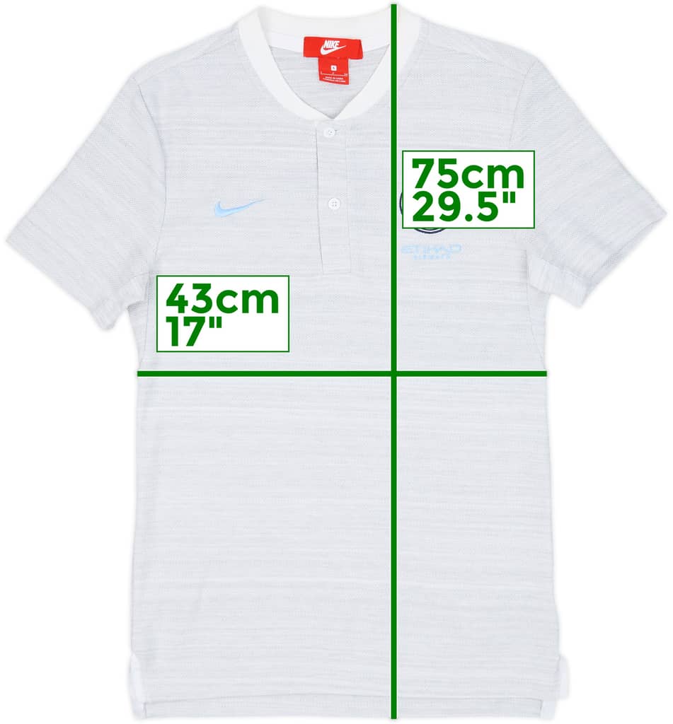 2018-19 Manchester City Polo Shirt - 8/10 - (S)