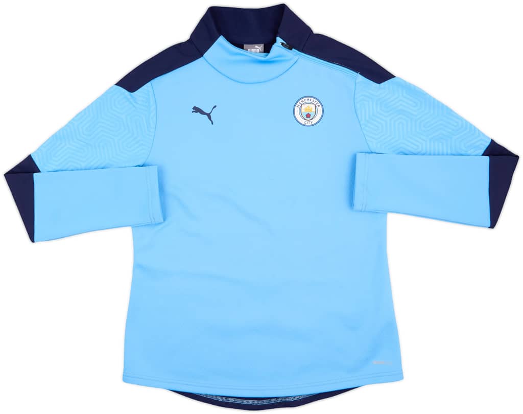 2019-20 Manchester City Puma 1/4 Zip Drill Top - 8/10 - (M)