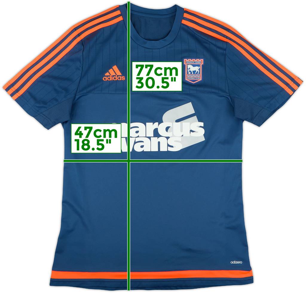 2015-16 Ipswich adizero Training Shirt - 9/10 - (M)