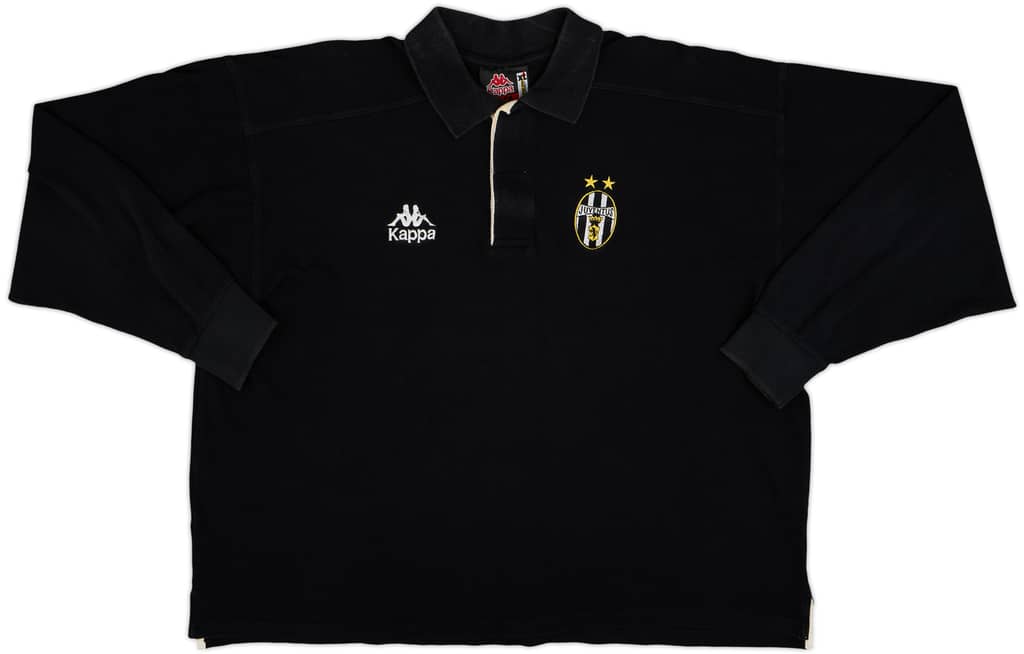 1998-99 Juventus Kappa Polo L/S Shirt - 9/10 - (XL.Boys)